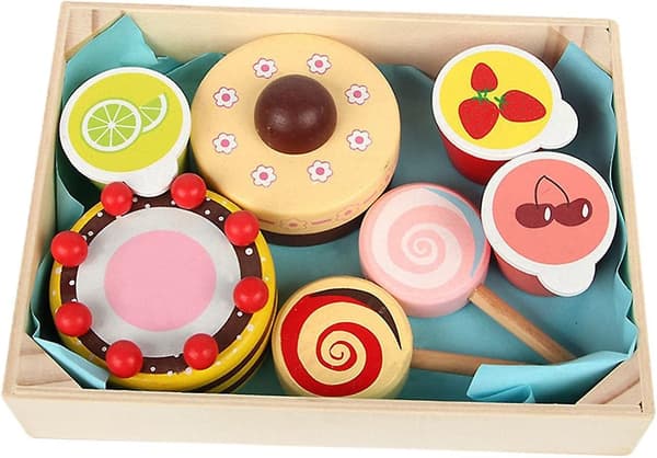 Baicccf Simuleringsmat Leksakssats Utbildningsleksaker Låtsasrollspel Praktisk Förmåga, Snacks