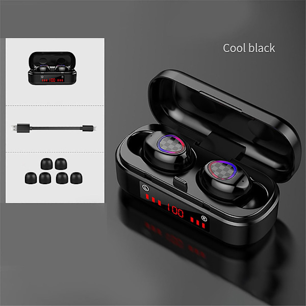 Trådløse Bluetooth-øretelefoner Stereo In-Ear Mini Sports Headset-hovedtelefoner