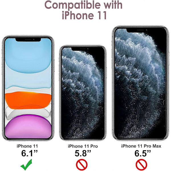 Silikonfodral för iPhone 11 (2019) 6,1 tum, Silkeslen Yta Helkroppsskyddande Fodral, Stötsäkert Omslag med Mikrofiberfoder (Rosa)