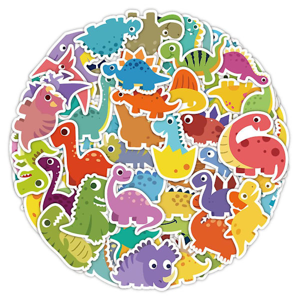 Dww-60 Dinosaur Stickers, Laptop Stickers, Vinyl Stickers til Bil, Bagage, Skateboard, Motorcykler, Teen