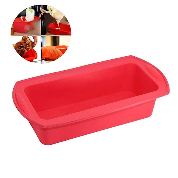 Silikone Brødform og Rugbrødsform, 27 cm, Non-Stick & Let at Rengøre, Silikone Bageform til Kager og Brød