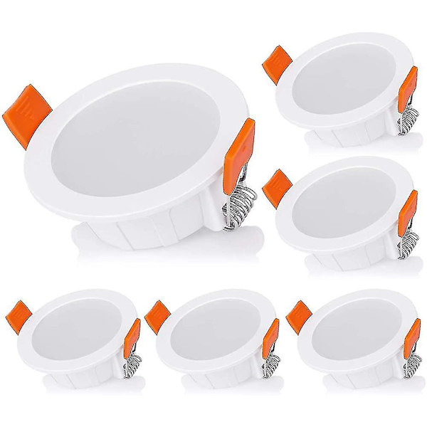 Fördjupad taklampa, LED-infällda takstrålkastare, vit downlight 1 st - vit