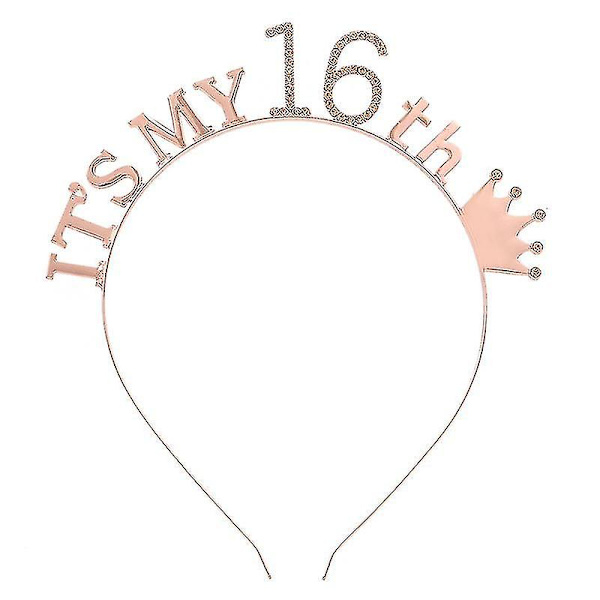 2 kappaletta syntymäpäiväjuhlat tytöt tiara kruunu hiuspantoja syntymäpäivä hiuspantoja 16 18 syntymäpäiväjuhlat hiuspantoja