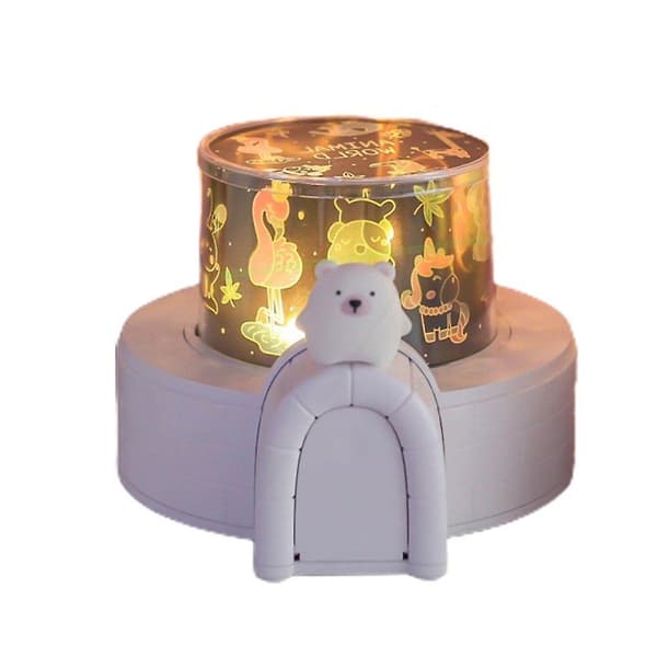 HomrTime projeksjonslampe 3d stjernehimmel LED nattlys roterende fjernkontrolllampe