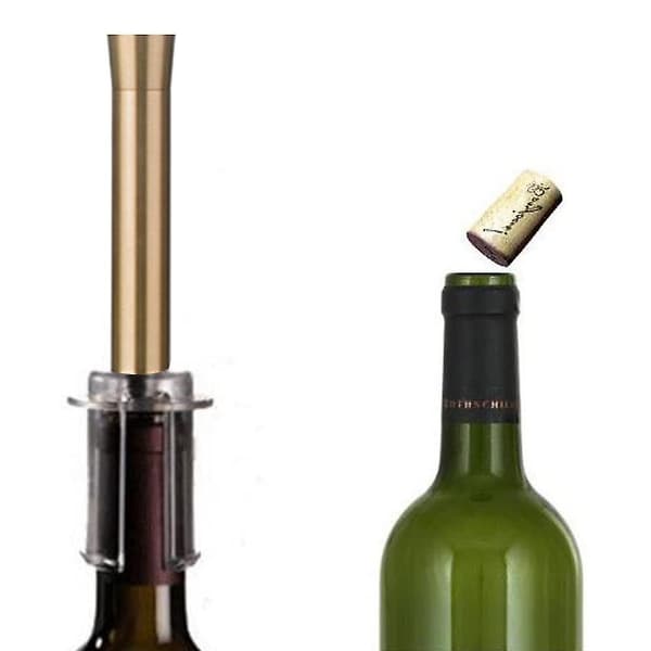 Vinflaskeåpner, vinluftpumpeflaskeåpner med foliekutter