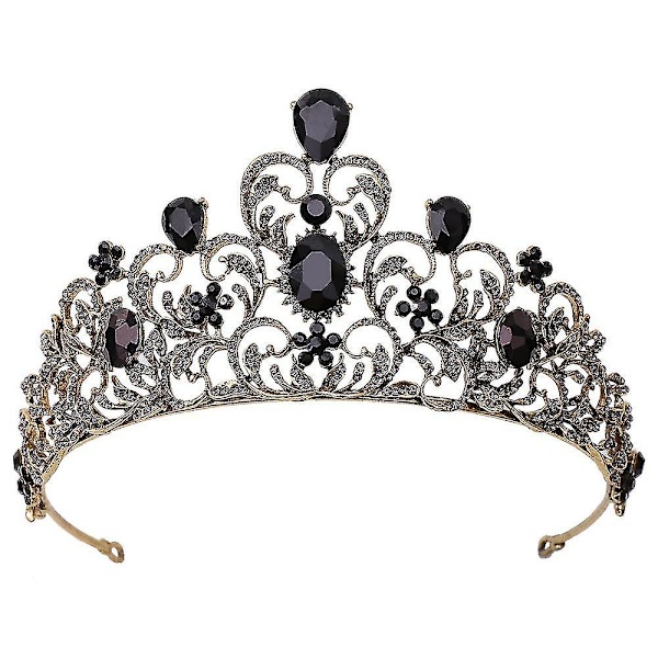 Gotiska kronor för flickor - Vintage barock drottning tiara för bröllopstävling bal huvudbonader