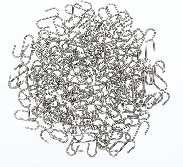 150 stk Mini S-kroker Koblinger Metall S-formet Krokhengere