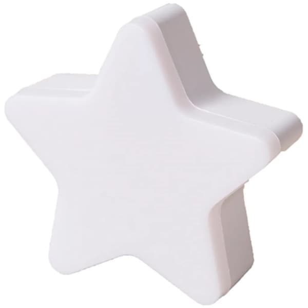 Natlys LED stjernenatlys, lyssensitiv, til stikkontakter, stjerner, stjerneform, 4-pak
