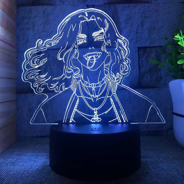 3D LED-yövalot animehahmoilla, 3D-illuusio