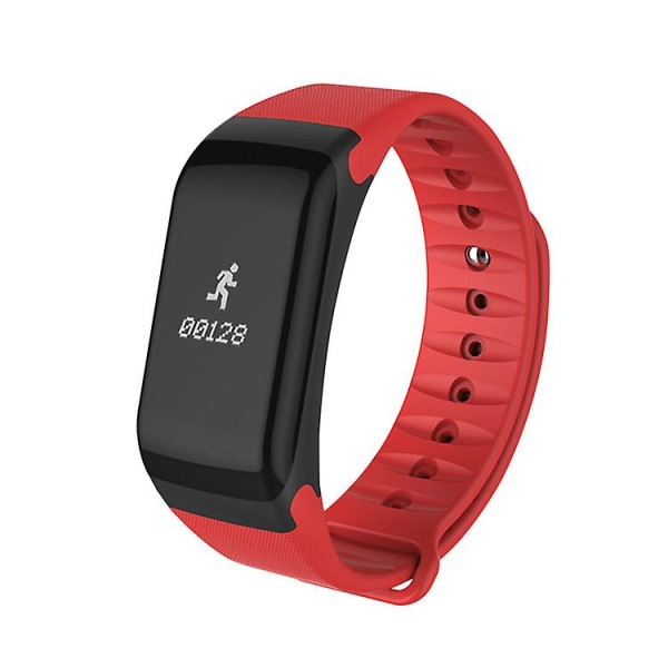 Fitness Tracker Smart Armband (Rött) Blodtryck, Puls, Bluetooth Sport Stegräknare Present, Hälsosamma kläder