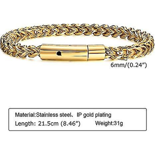 Rustfrit stål retro vintage kæde stil klassisk plain biker fest strand armbånd