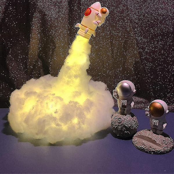 Astronaut Sky Cloud LED-lampe til børneværelse og soveværelse