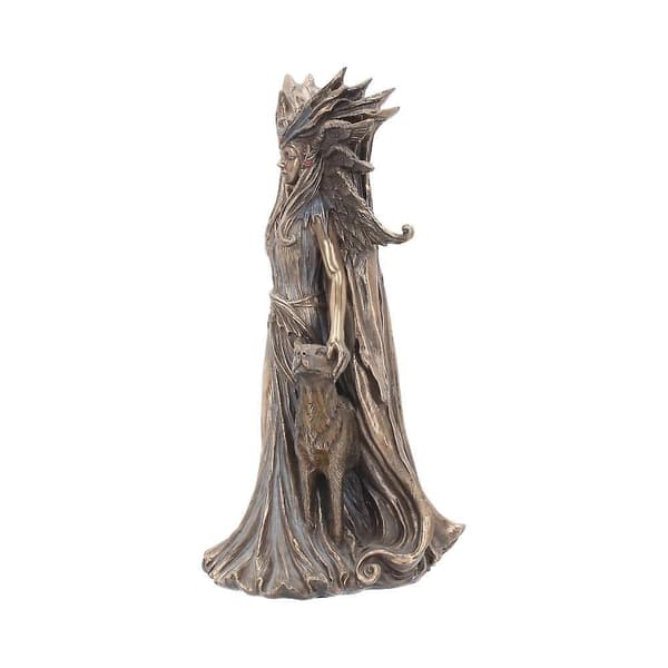 Gresk magisk gudinnestatue Hektor og hund harpiksornament