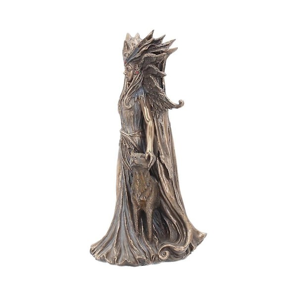 Gresk magisk gudinnestatue Hektor og hund resin ornament