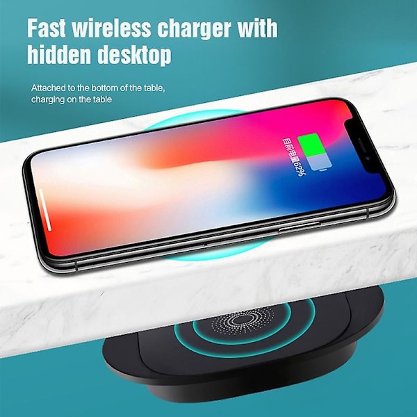 Trådløs oplader trådløs oplader hurtig oplader magnetisk tiltrækning skridsikker silikone oplader iPhone oplader sikkerhedsbeskyttelse telefon oplader magnet
