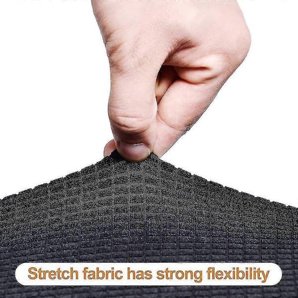 6 st Stretch Jacquard stolskydd, avtagbar stolsitskudde
