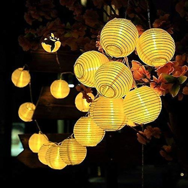 Solcellslyktor LED-ljusslingor Vattentäta Utomhus Dekorativa Slingor LED-ljusslingor (20LED-16,4ft)