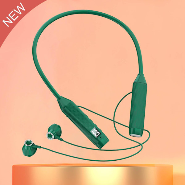 Hengende nakke Bluetooth-headset med stort batteri og digitalt display