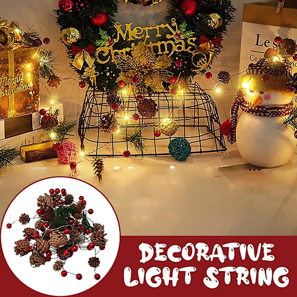 Christmas Lights Led Copper Wire Lamp Christmas P Ine C Lamp String P Ine Needle Decoration