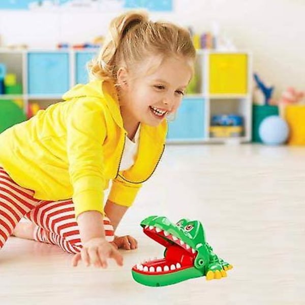 Krokodil Tandspel Leksak För Barn, Krokodil Biter Finger Tandläkare Spel Roliga Leksaker, 2020 Version Ålder 4 Och Uppåt