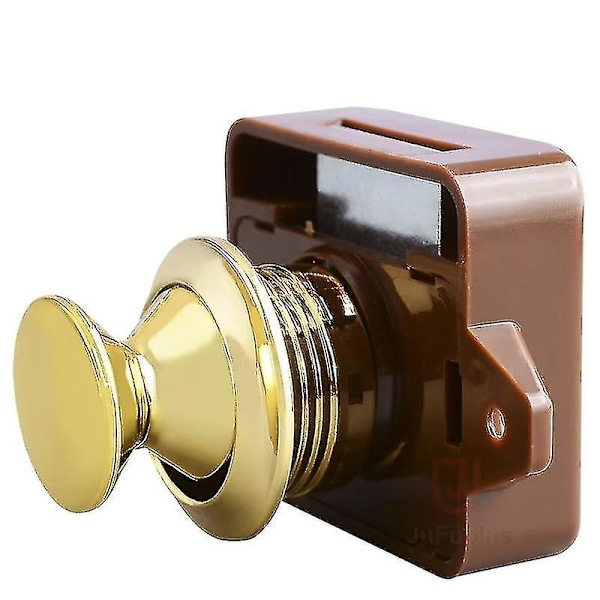 Tryckknappsskåpsdörrlås, Rv Möbel Lådlås (2 st)