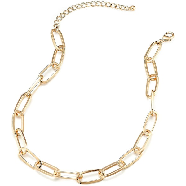 Halsband för Kvinnor Damer, Fint och Kraftigt Kedjesmycke$choker Halsband för Kvinnor, Kedjechoker, Fint Chokerhalsband, För W