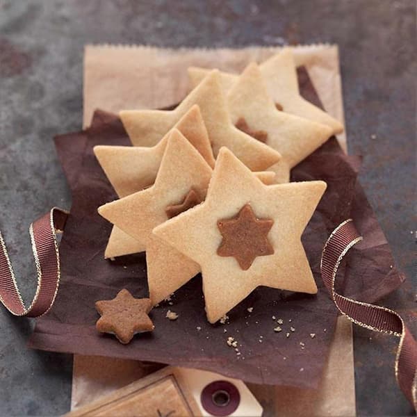 Stjärnformade Pepparkaksformar, Rostfritt Stål Kakformar (10 stjärnor)