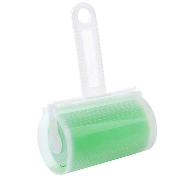 Pestävä hiustarravaatteiden hiustenpoistaja Depilaattoriharja Sticky Hair Roller Brush Dip Hair Roller Sticky Duster, Vihreä, 10*17cm