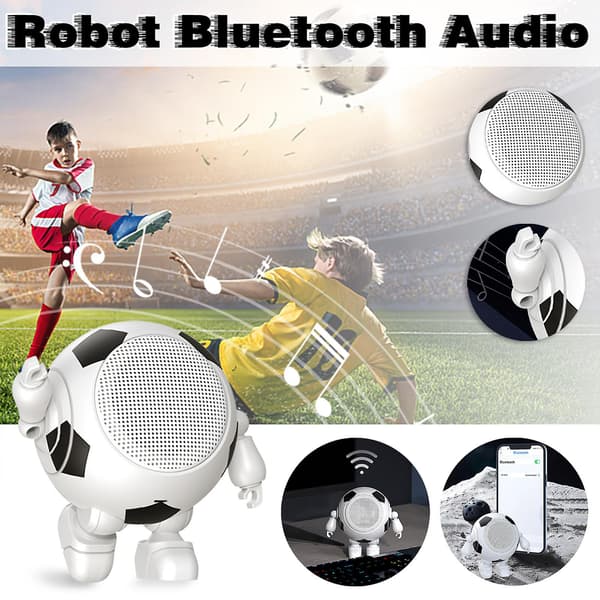 Bærbare Bluetooth-højttalere Bluetooth Robot Højttaler Sød Bærbar Lille Stål Bluetooth Lyd Trådløs