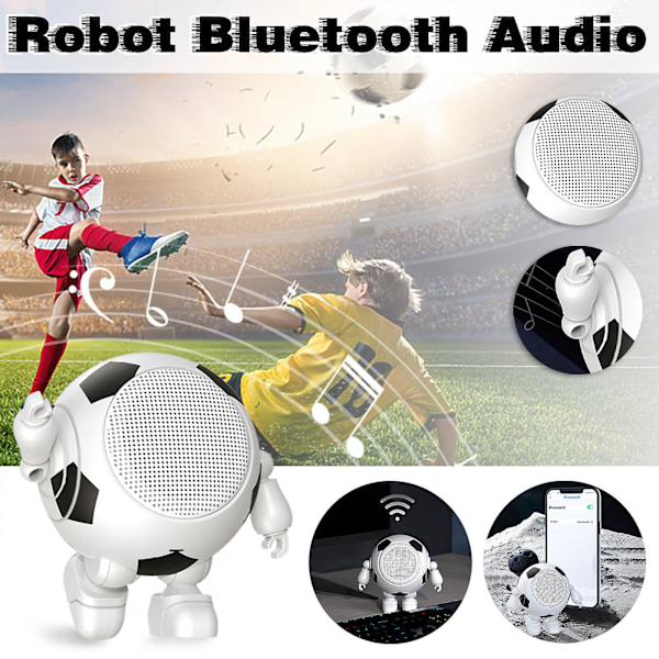 Portable Bluetooth Speakers Bluetooth Robot Speaker Cute Portable Small Steel Bluetooth Audio Wireless（Multicolor）