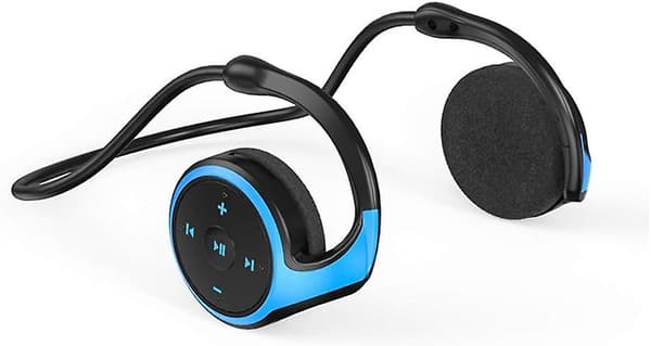 Trådlösa Bluetooth-hörlurar hopfällbara lätta hörlurar svart