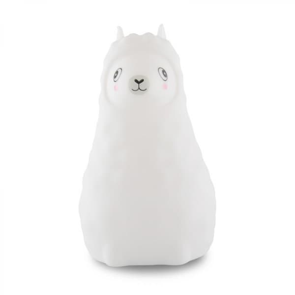 Sød Alpaca Børnenatlampe, Genopladelig Silikone til Børneværelset