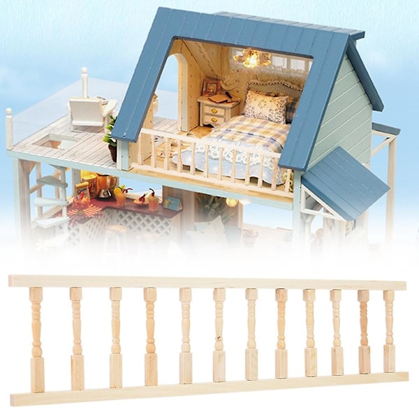 Miniatyr simulerad träledstångsmöbler för 1:12 dockhustillbehör
