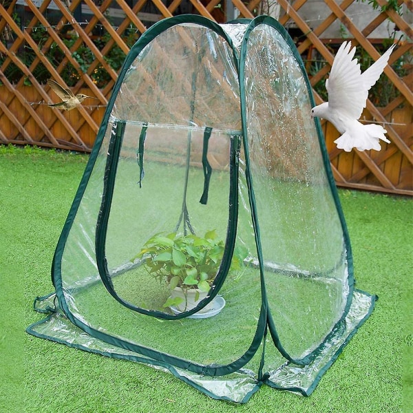 Mini pop-up plantering växthus, inomhus och utomhus PVC växthus cover, liten portabel trädgårdsbod - 70 X 70 X 80 cm