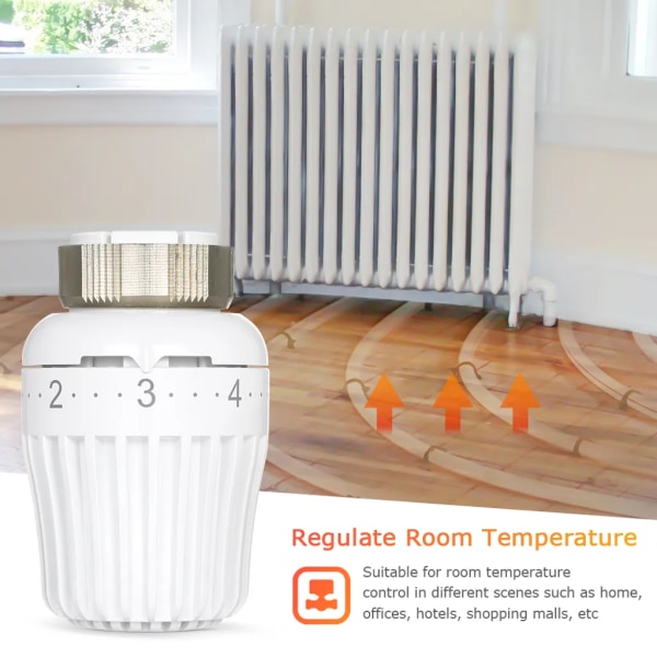 Radiatortermostat ventil termostatregulator frostskyddsfunktion rumsvärmare rumstemperaturkontroll rumsregulator