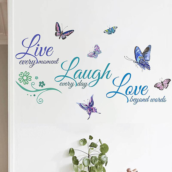 Dww-Live laugh love bedroom living room bathroom xuanguan Home Decor wall stickers