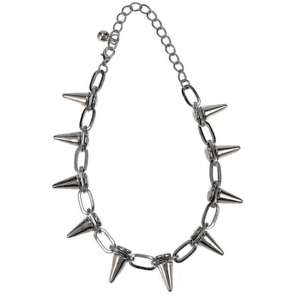 Metallspikar Nitar Punk Goth Halsband Choker Krage