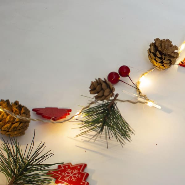 Julepynt Julelys LED-lyskæde Kobbertrådslampe Indendørsbelysning