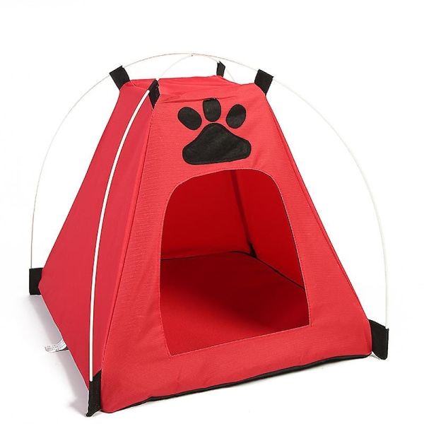 Rött husdjurstält utomhus tipi tält inomhus tält katt tält utomhus katt tält inomhus katt sommar husdjur hus tält