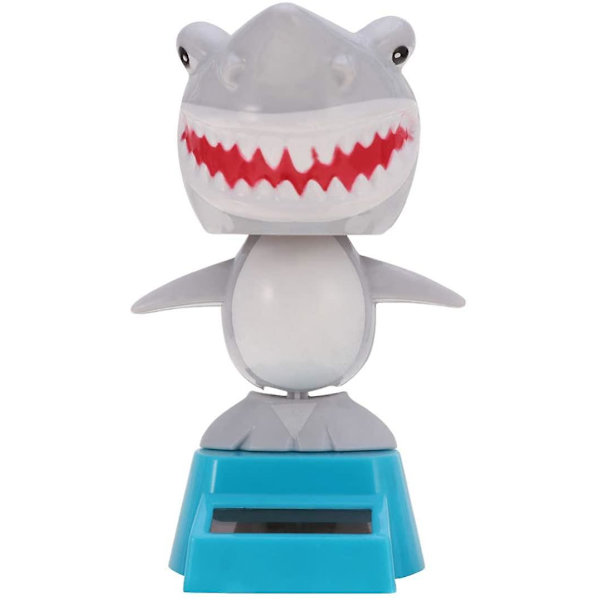 Solcelledansende legetøj Bobble Head legetøj Haj dukke dyr dansende figur legetøj Bil instrumentbræt indretning