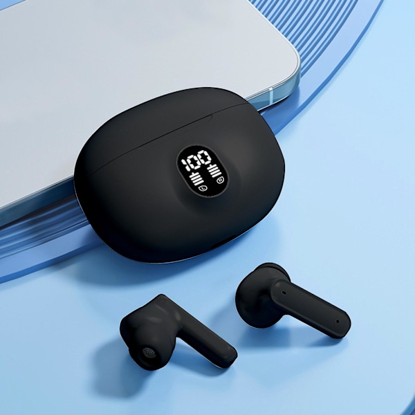 Bluetooth 5.3 In Ear-samtal brusreducering och ultralång batteritid Intelligent Digital Display Bluetooth trådlösa öronsnäckor