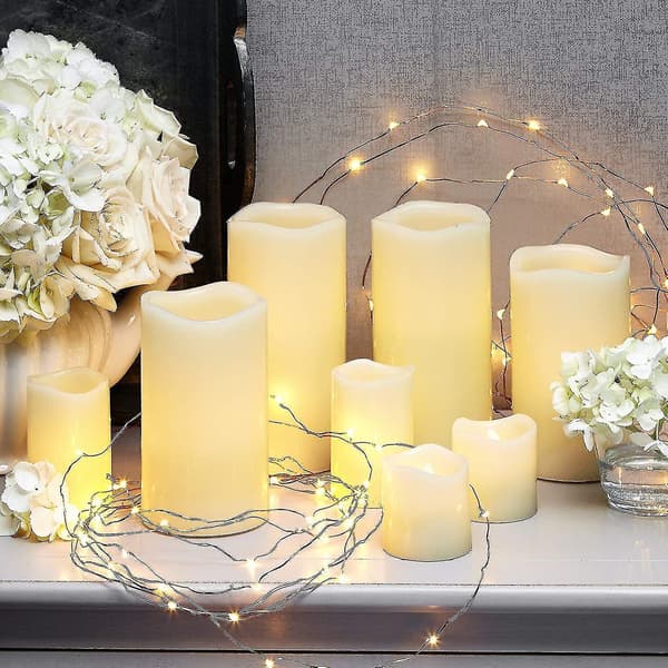 Koppertråd Fe Lys Plug In, Led Juletre Vanntett Lys