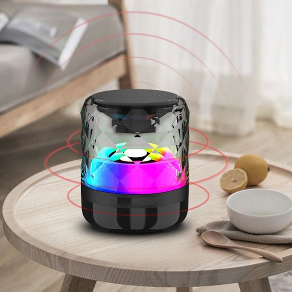Liten Bluetooth-högtalare, Bluetooth-högtalare, modegåva, cool nattlampa, Bluetooth-högtalare, utomhus, bärbar, plug-in Bluetooth-ljud