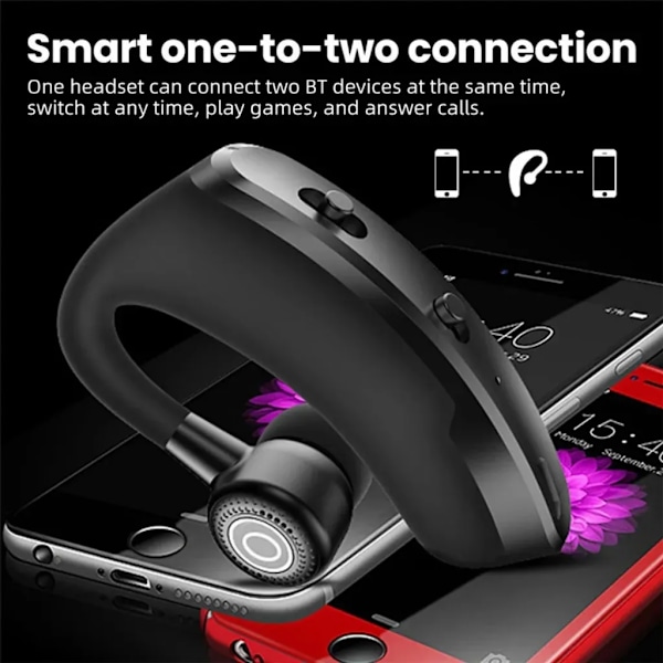 Bluetooth-kuulokkeet Hands-free Langaton Kuulokemikrofoni Melua Vaimentavat Kuulokkeet