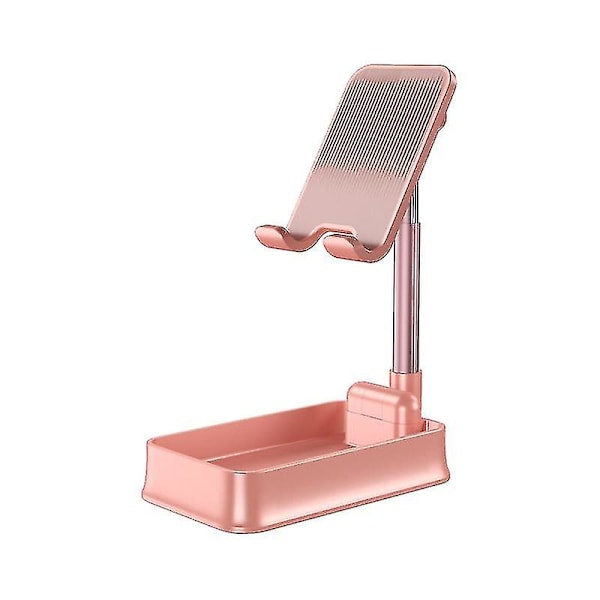 Teleskopisk Metal Mobiltelefon Stativ, Aluminiumlegering Skrivebordsstativ, Tablet Computer Universal Stativ