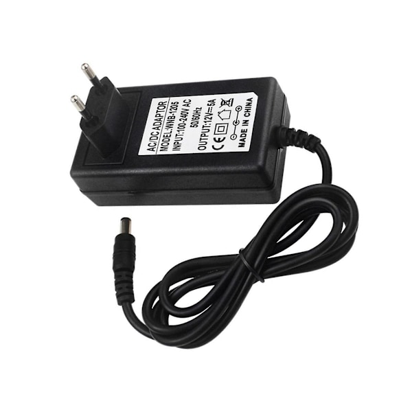 For Banana Pi R4 Power Supply 12V 5A DC Power Adapter 100-240V Input Charger for R4 Development Board - EU Plug（Black）