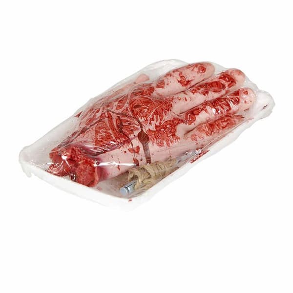 Dekoration - WIDMANN - VD-WDM01036 - Blodig hand - Halloween - Temafest