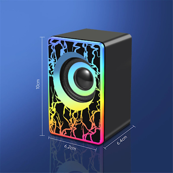 Datorhögtalare Rgb Bakgrundsbelysning Skrivbord Extern Högtalare Heminredning