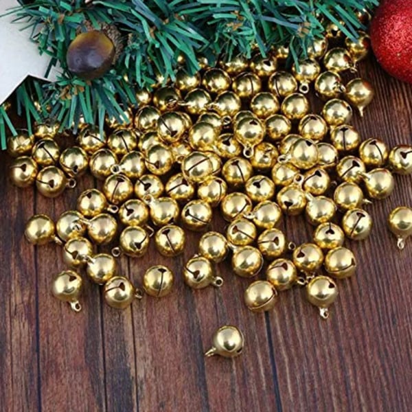 Små klockor, 10 st 12 mm Jingle Bells Silver Bells Jingle Bells Cross Bells för smyckestillverkning Juldekoration DIY