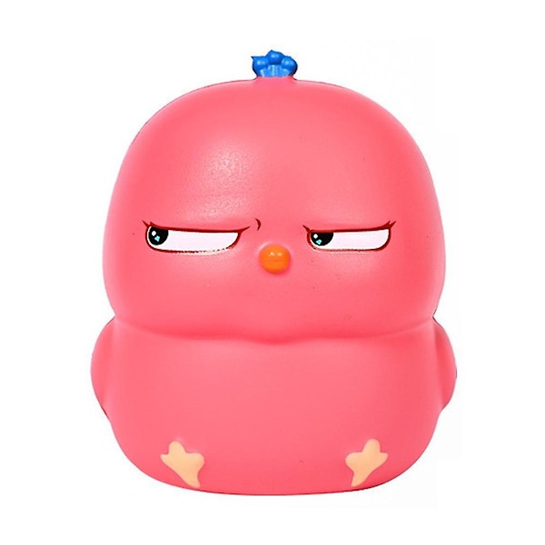 Warbie Wobi Decompression Toys Phoebe Kyckling Långsam Rebound Leksaker Cartoon Tricky Leksaker Barn Present（Rosa）